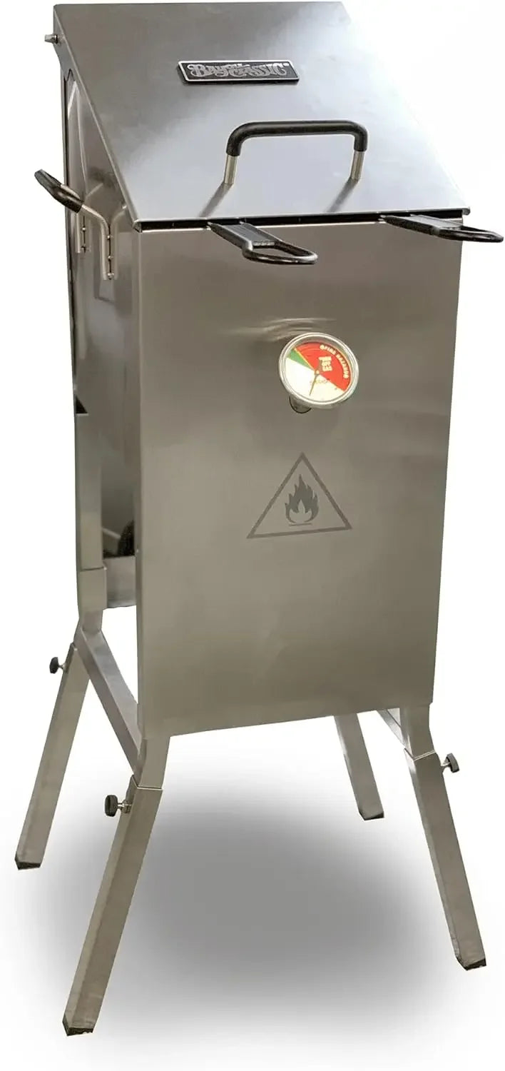4-gal Stainless Bayou Fryer Includes 2 Stainless Mesh Baskets Fry Thermometer
