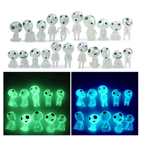 10pcs Luminous Ghostr Miniature Decor Glow in Dark Tree Elves Fairy Garden Decoration
