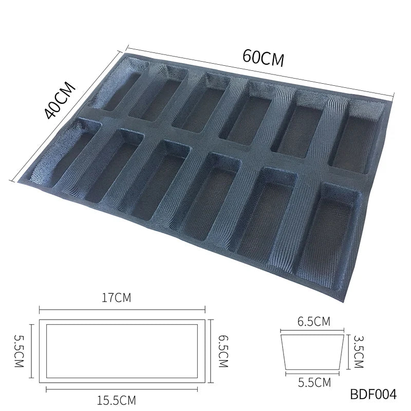 Bluedrop Food Grade Silicone Bread  Molds  Baking Sheets