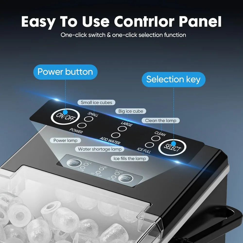 Portable Countertop Ice Maker Machine,