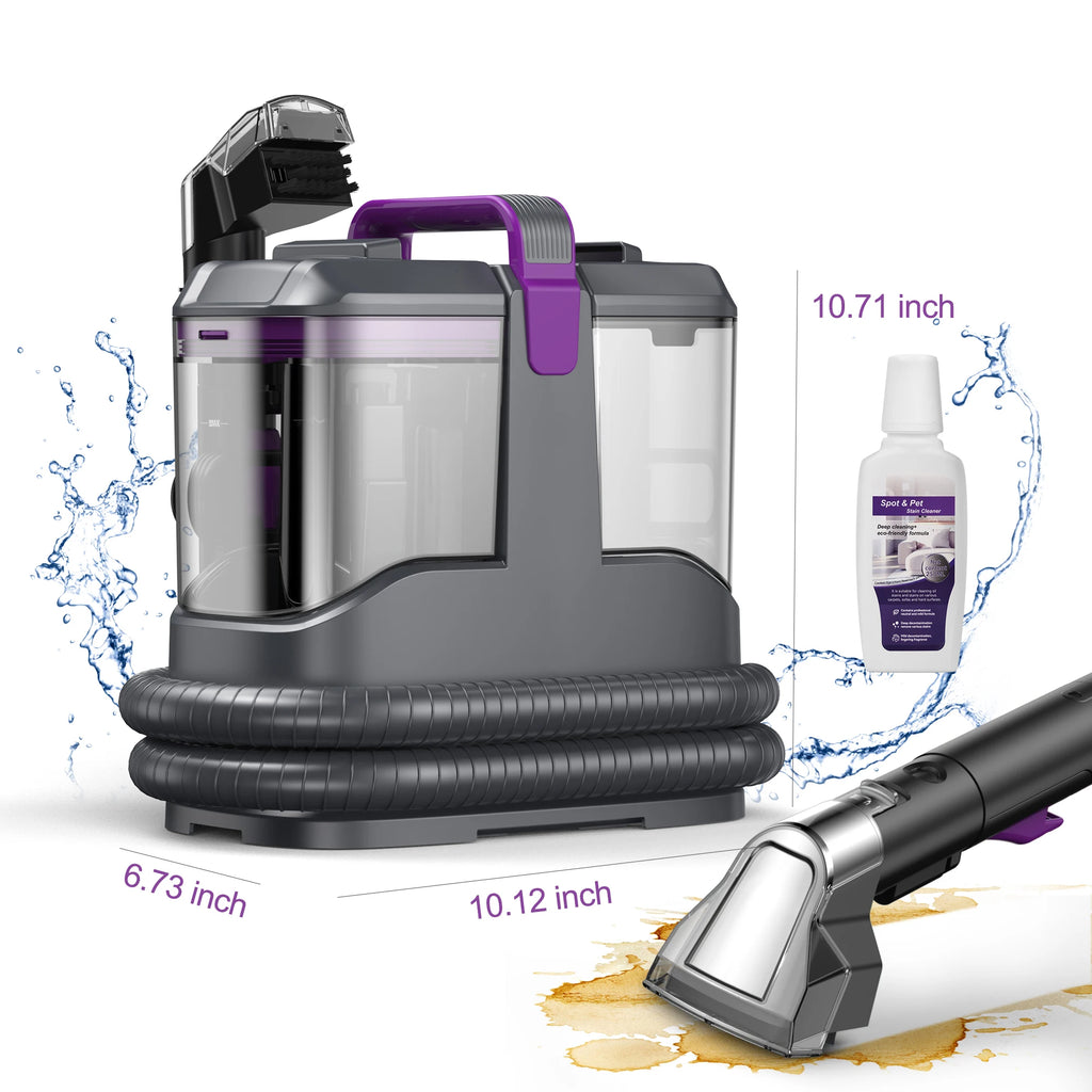 Portable Carpet & Upholstery Cleaner Machine,  Corded Spot Cleaner for Carpet, Sofa, Car Seat