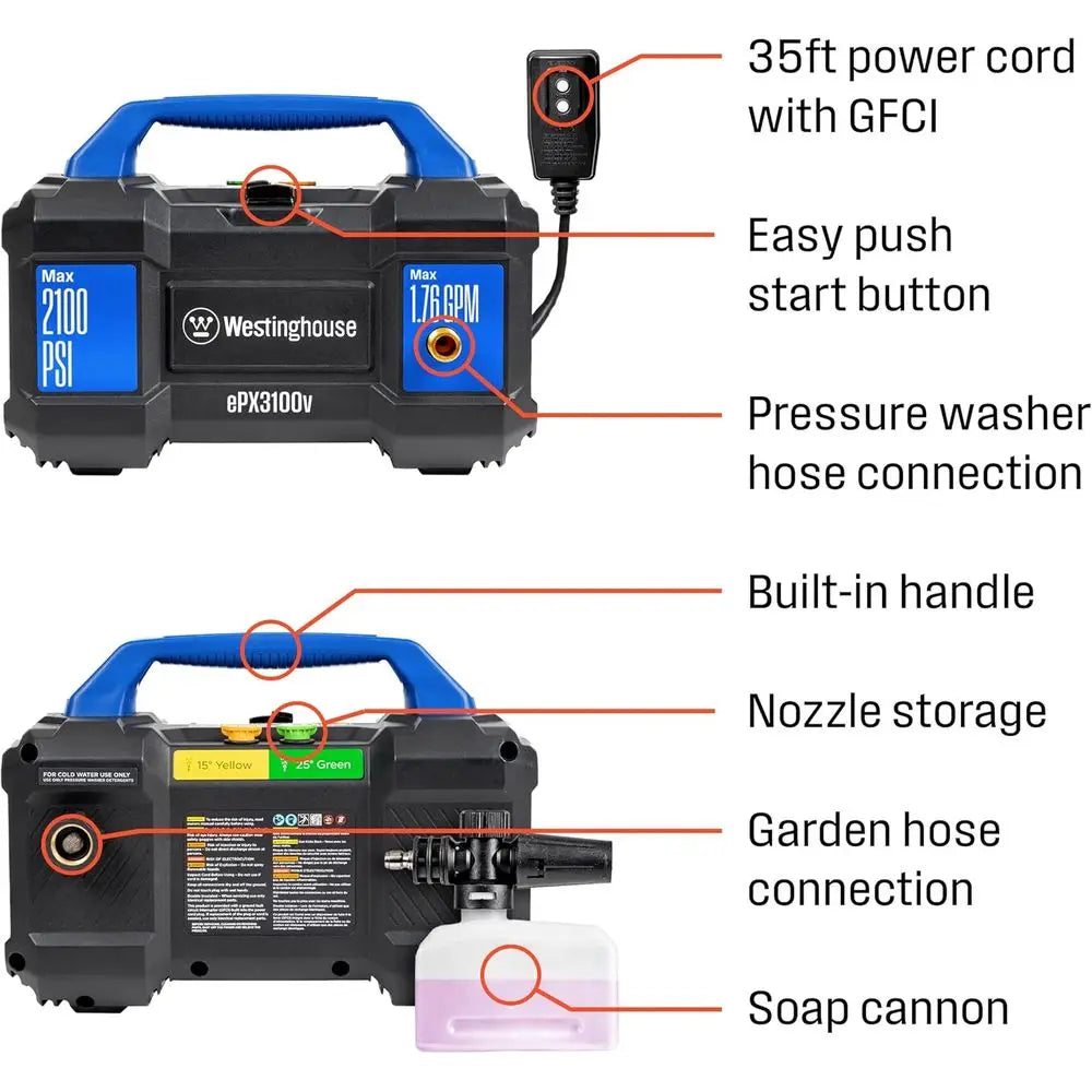 2100 PSI Electric Pressure Washer