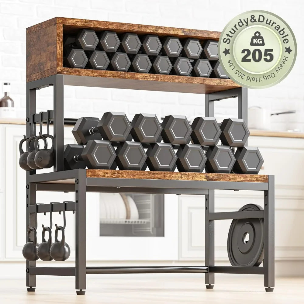 4-Tier Microwave Stand Brown