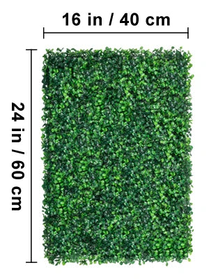 Artificial Boxwood Panel UV 24pcs 20x20/24x16 in Boxwood Hedge Wall Panels