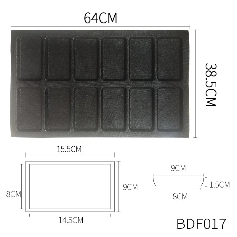 Bluedrop Food Grade Silicone Bread  Molds  Baking Sheets