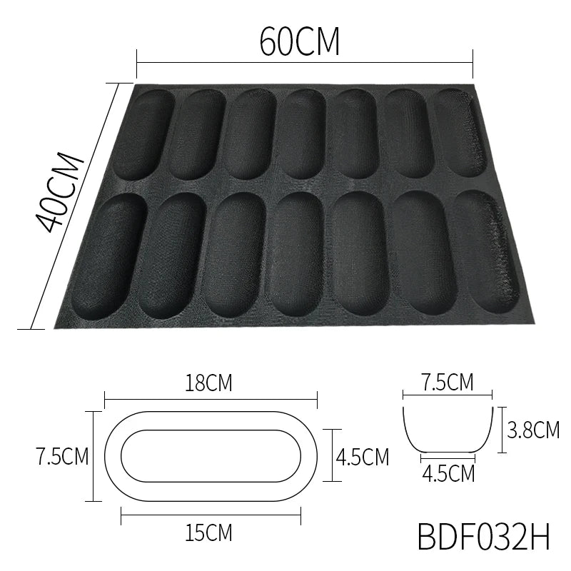 Bluedrop Food Grade Silicone Bread  Molds  Baking Sheets