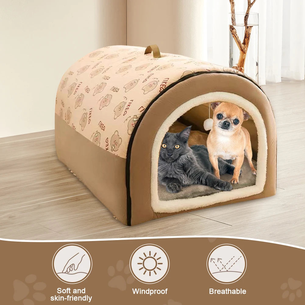 Dog Kennel Detachable Warm Winter Dog House