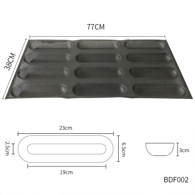 Bluedrop Food Grade Silicone Bread  Molds  Baking Sheets