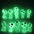 10pcs Luminous Ghostr Miniature Decor Glow in Dark Tree Elves Fairy Garden Decoration