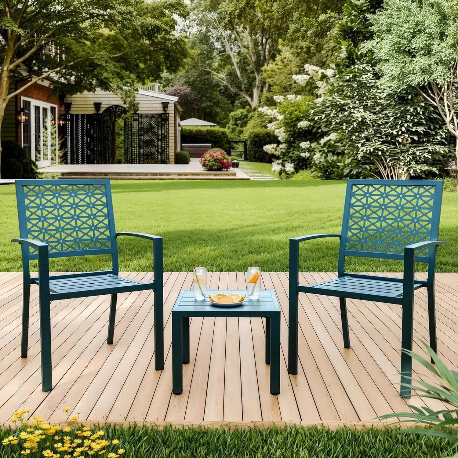 Patio Bistro Set 3 Piece,