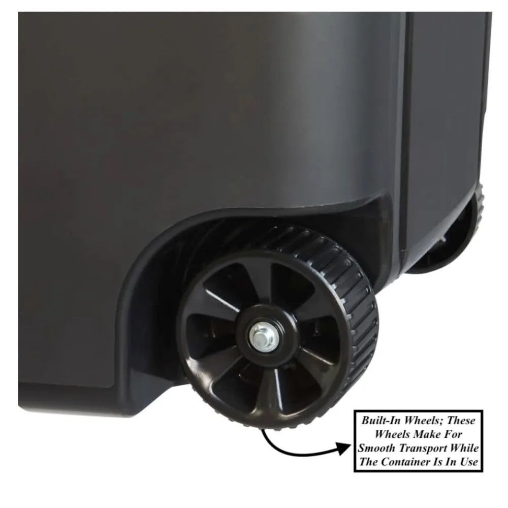 2 PCS 45 Gallon Heavy Duty Plastic Garbage Cans