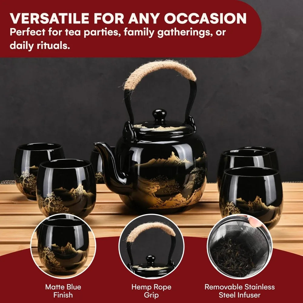 Kitchen porcelain tea set