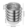 5 Tier Stainless Steel Steam Cooker