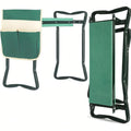 Kneeler And Seat, Soft EVA Kneeling Pad Stool With Tool Pouch, Heavy Duty, Green