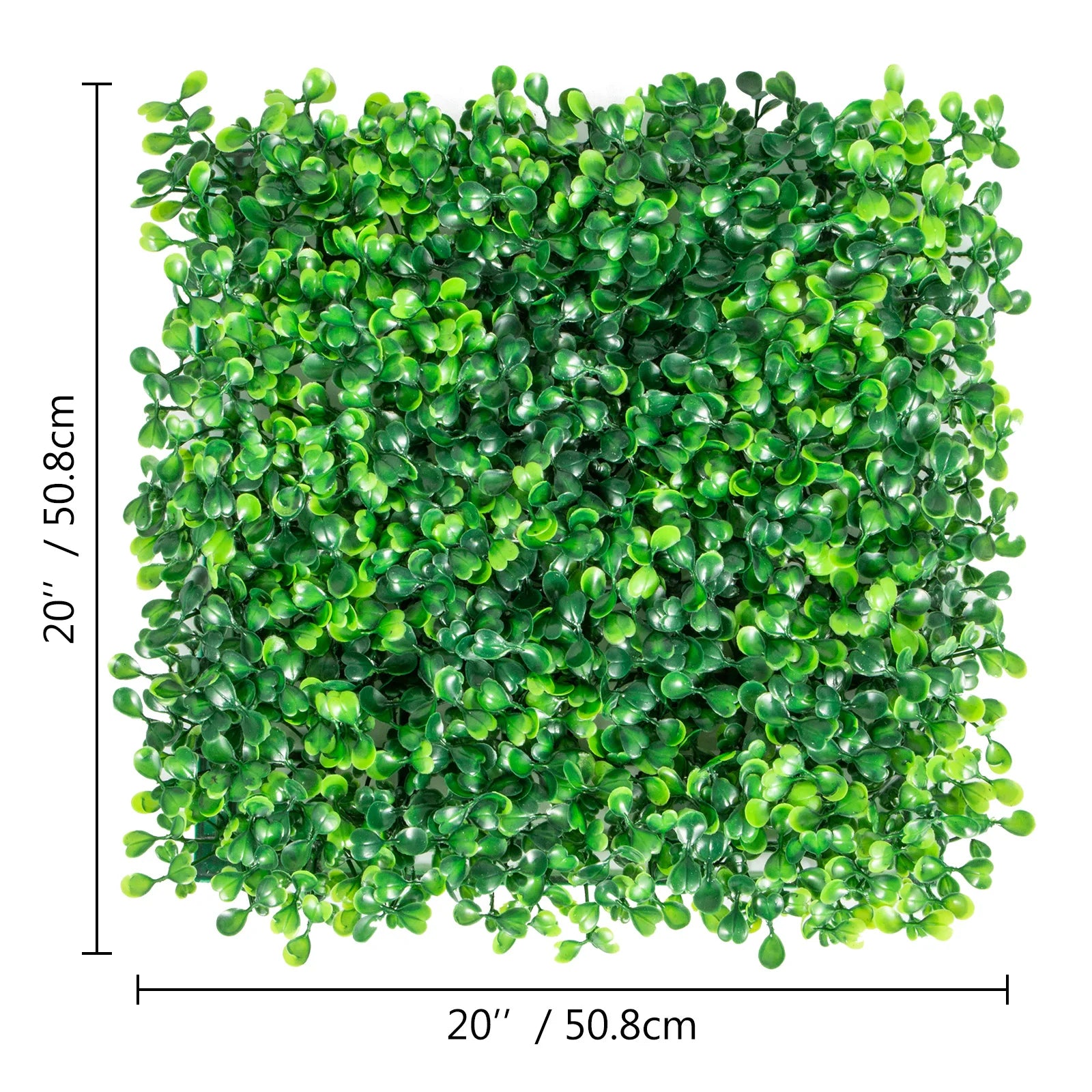 Artificial Boxwood Panel UV 24pcs 20x20/24x16 in Boxwood Hedge Wall Panels