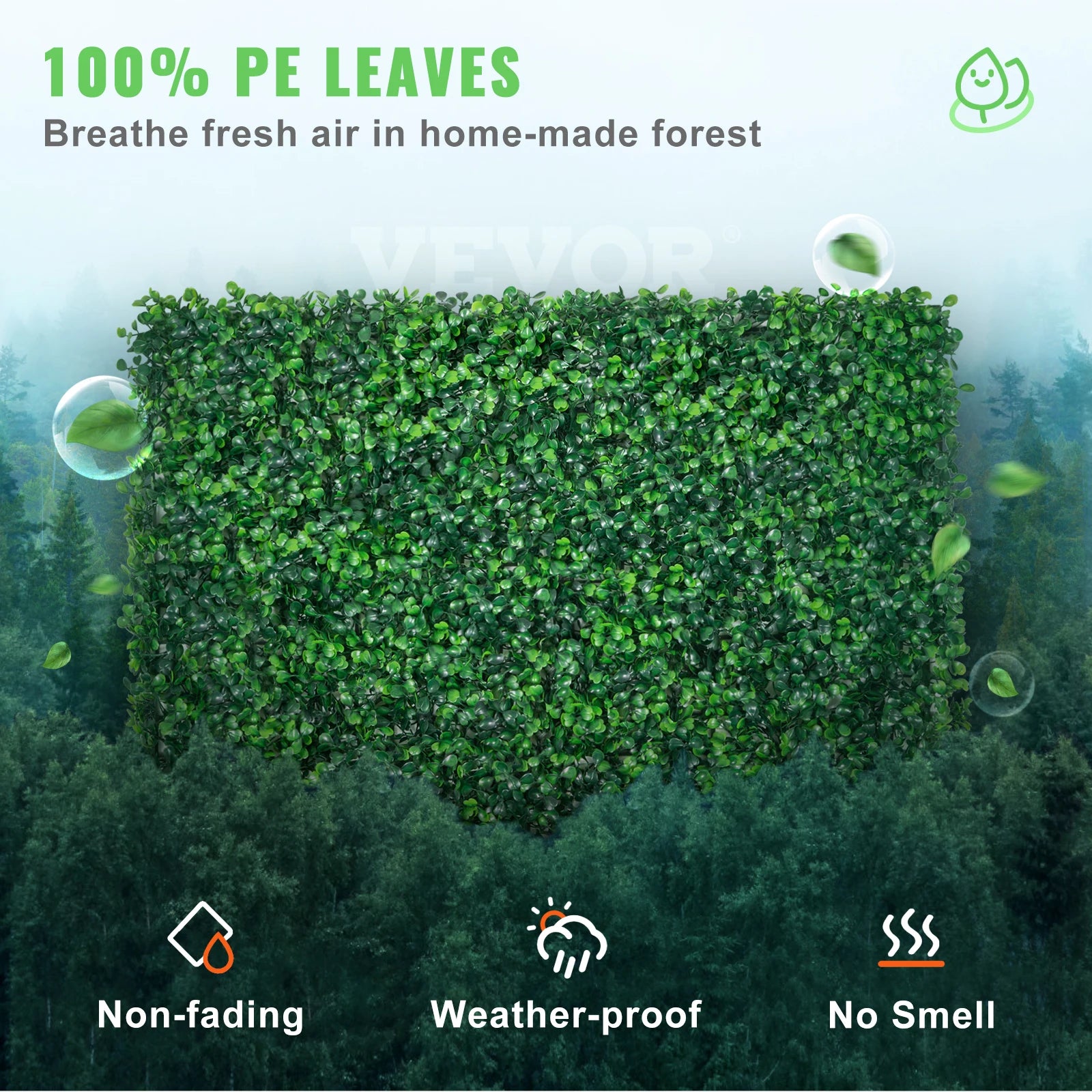 Artificial Boxwood Panel UV 24pcs 20x20/24x16 in Boxwood Hedge Wall Panels