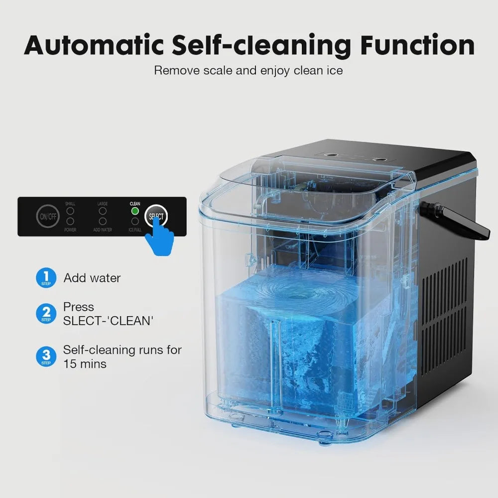 Portable Countertop Ice Maker Machine,