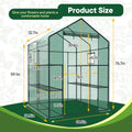 JHK 56 Inch Portable Walk-In Greenhouse for Outdoor Plants with Screen Windows