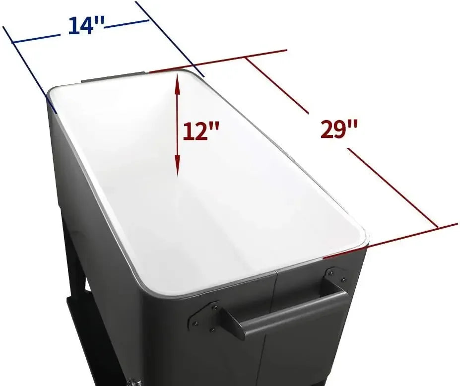 Portable 80 Quart Ice Chest