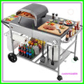 Outdoor Grill Cart / Table for Picnic Kitchen Courtyard