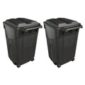 2 PCS 45 Gallon Heavy Duty Plastic Garbage Cans