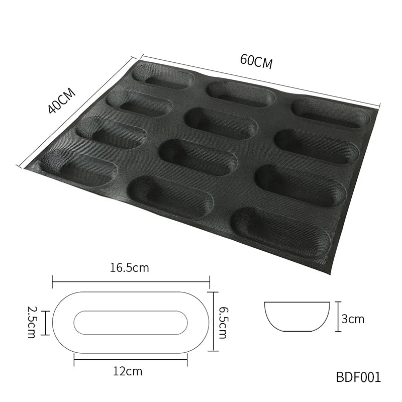 Bluedrop Food Grade Silicone Bread  Molds  Baking Sheets