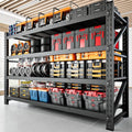 71" W Garage Shelving Heavy Duty Metal Adjustable Garage Shelves