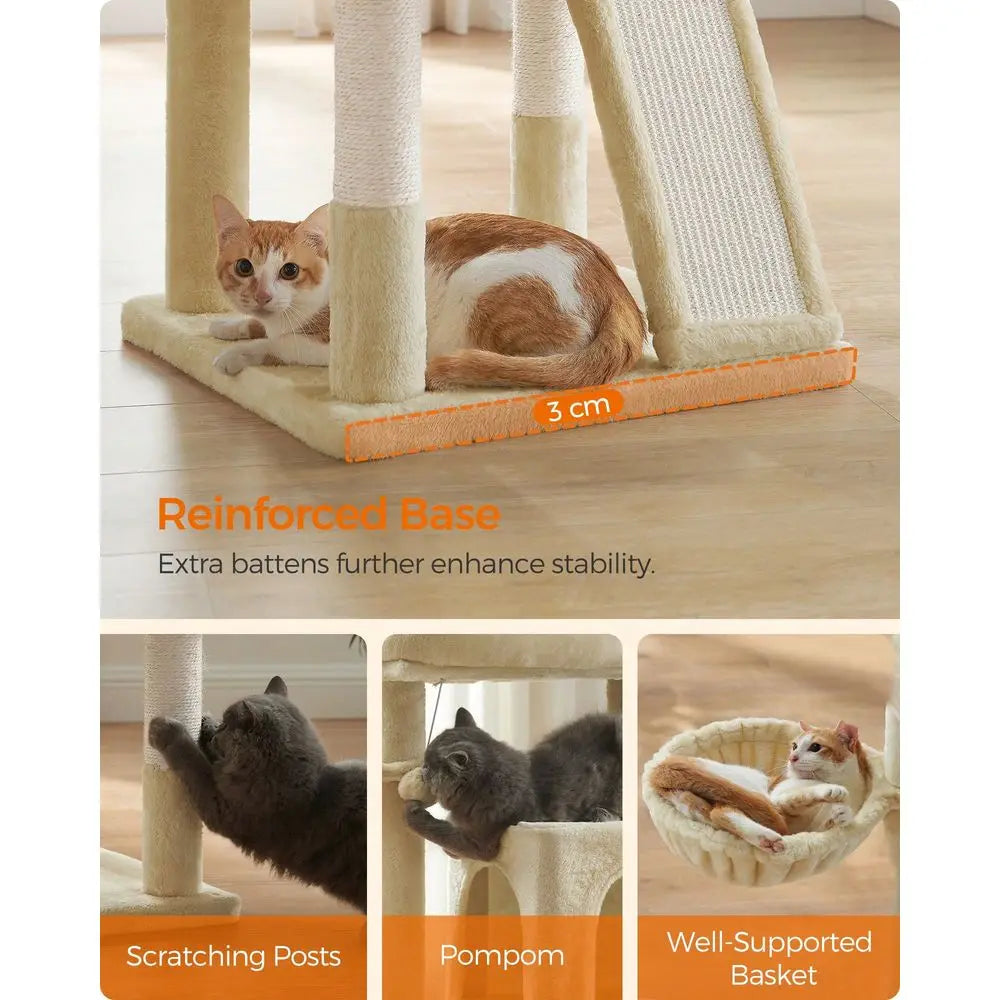 Small Cat Tower With Widened Perch For Large Cats